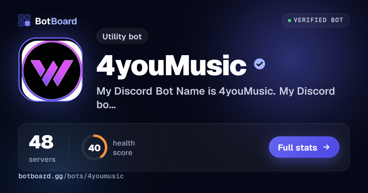 Share card for 4youMusic