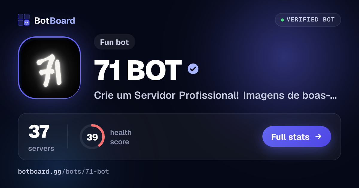 Share card for 71 BOT