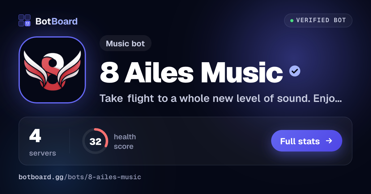 Share card for 8 Ailes Music