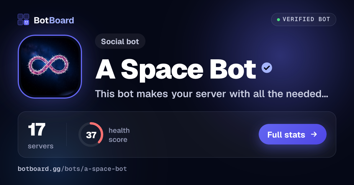 Share card for A Space Bot