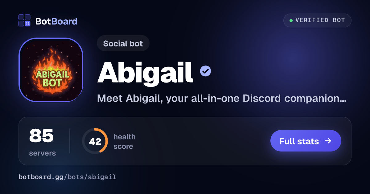 Share card for Abigail