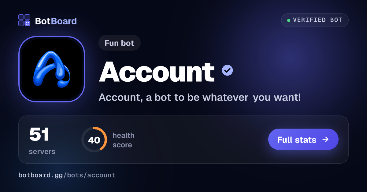 Share card for Account