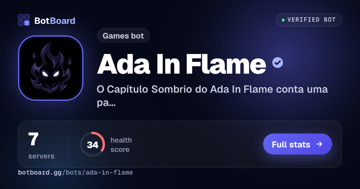 Share card for Ada In Flame