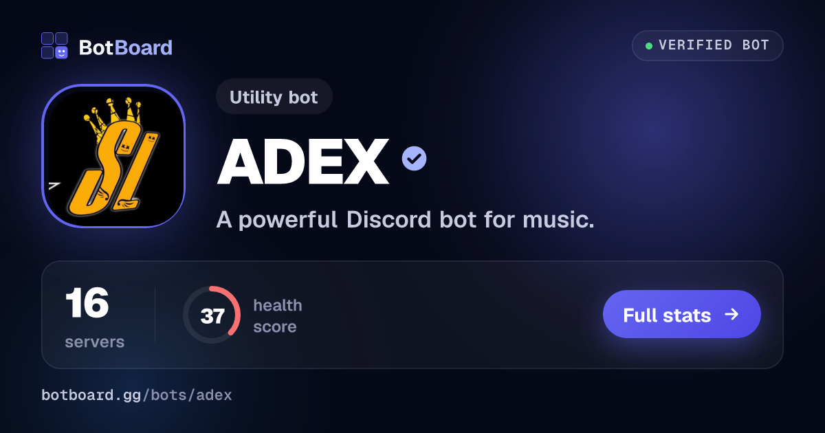 Share card for ADEX