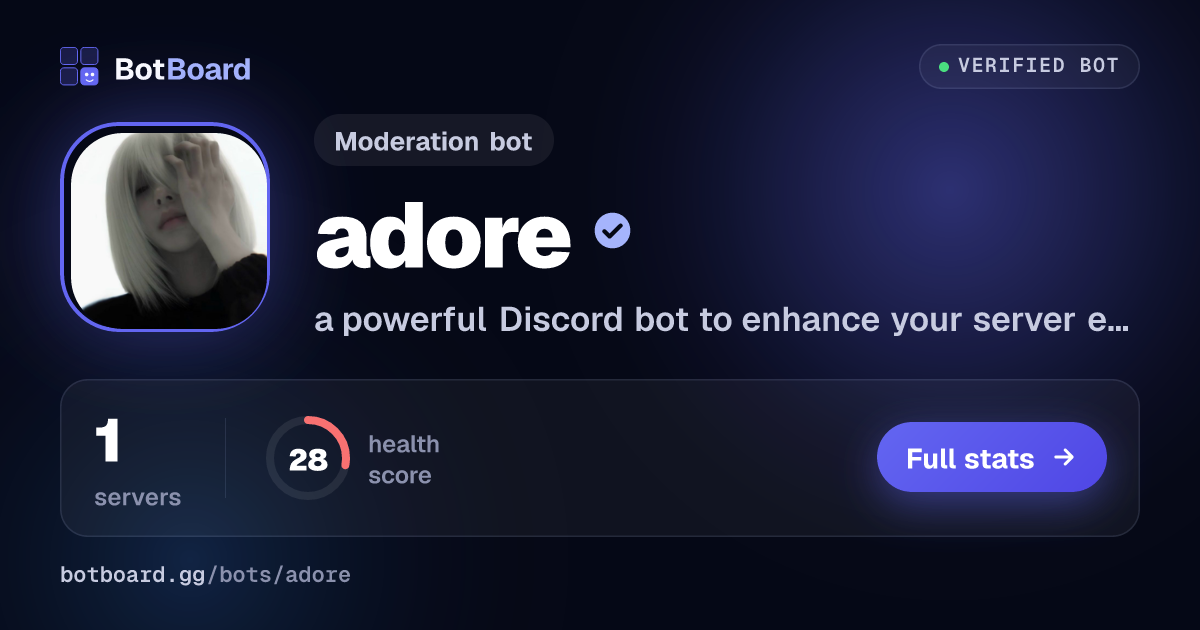Share card for adore