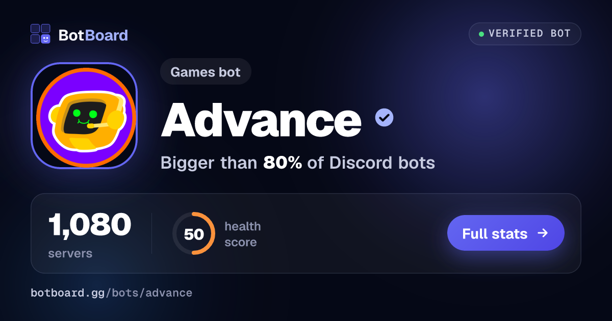 Share card for Advance