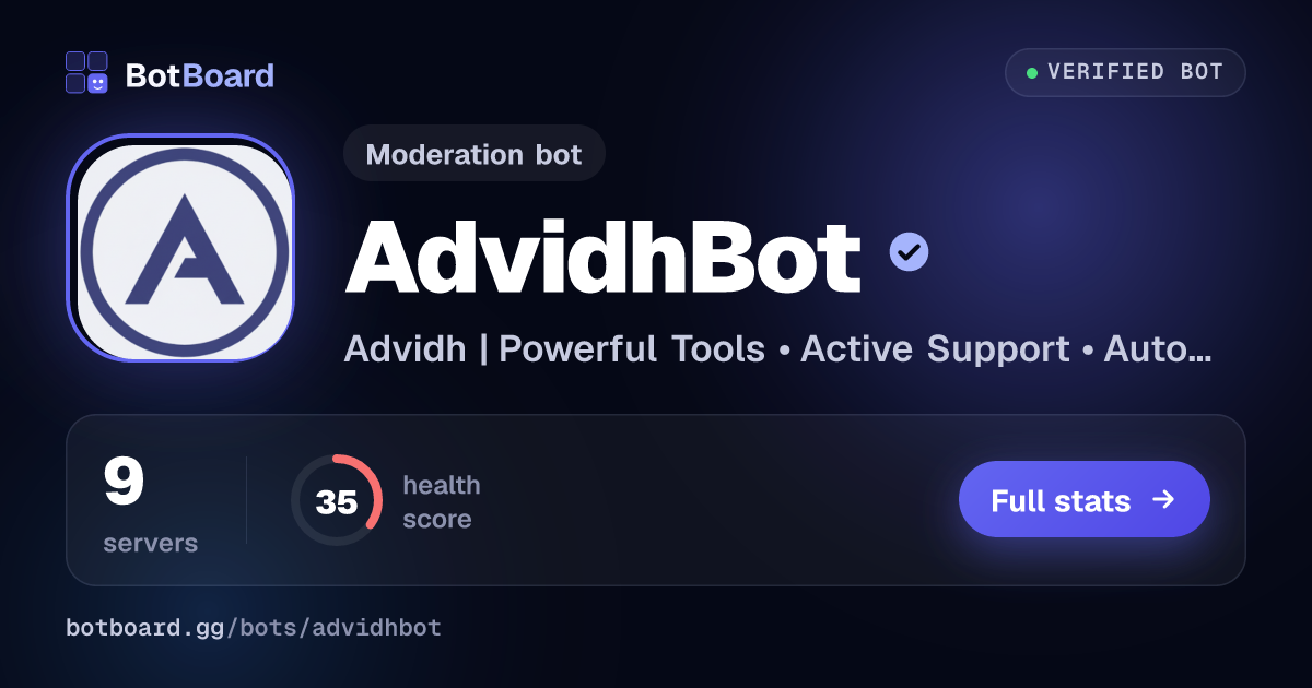 Share card for AdvidhBot