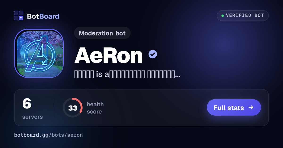 Share card for AeRon