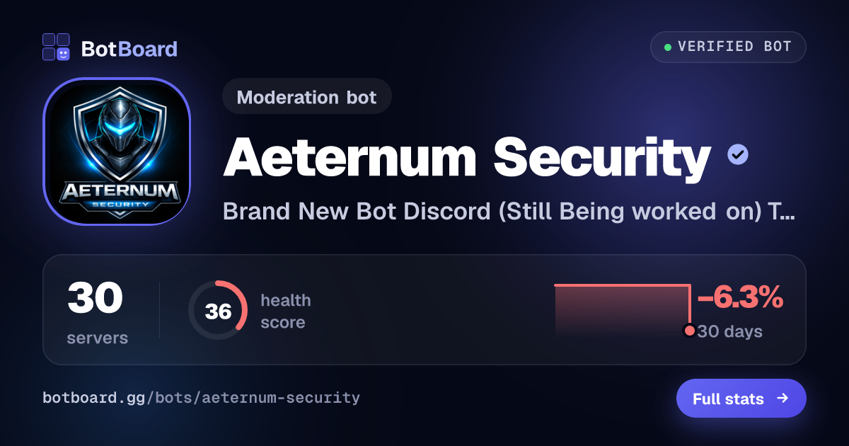 Share card for Aeternum Security