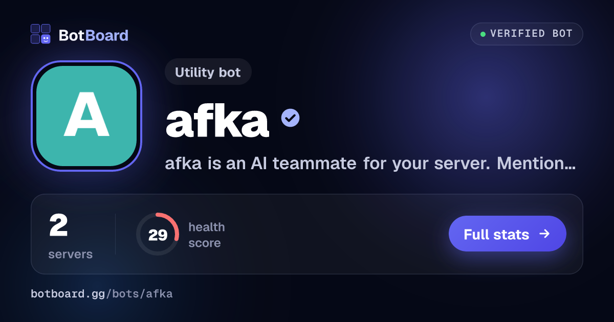 Share card for afka