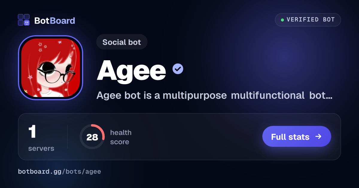 Share card for Agee
