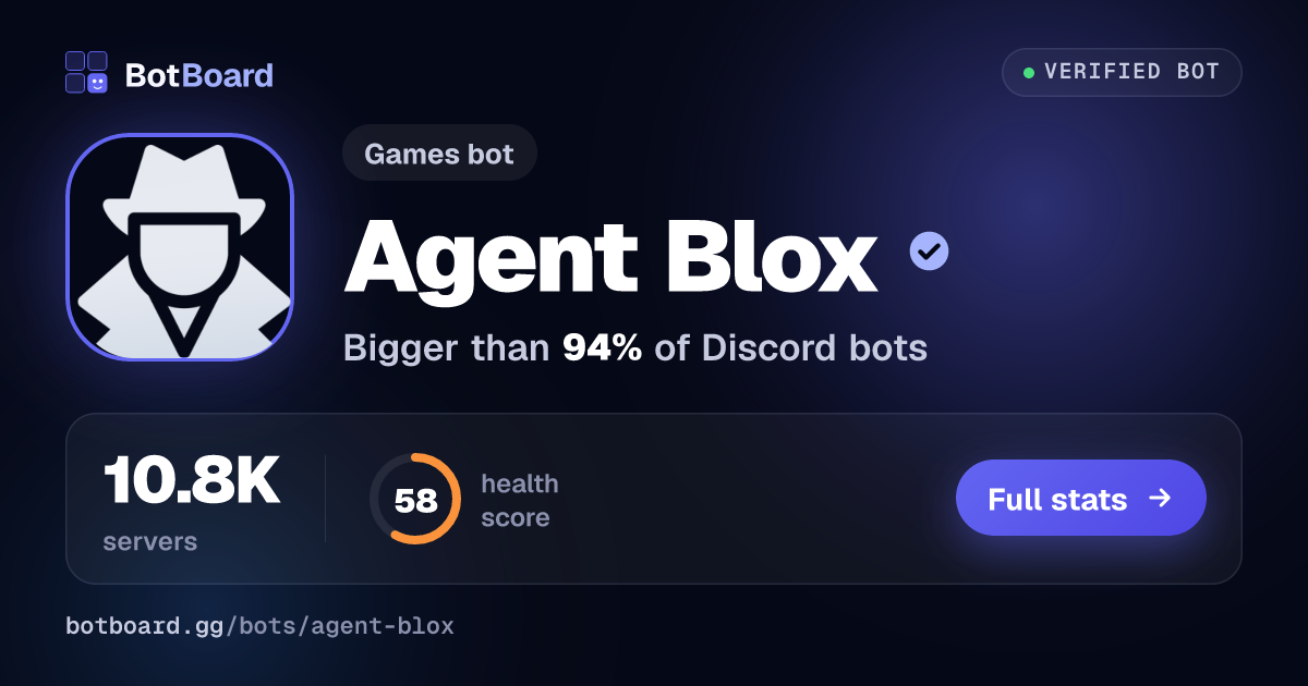 Share card for Agent Blox