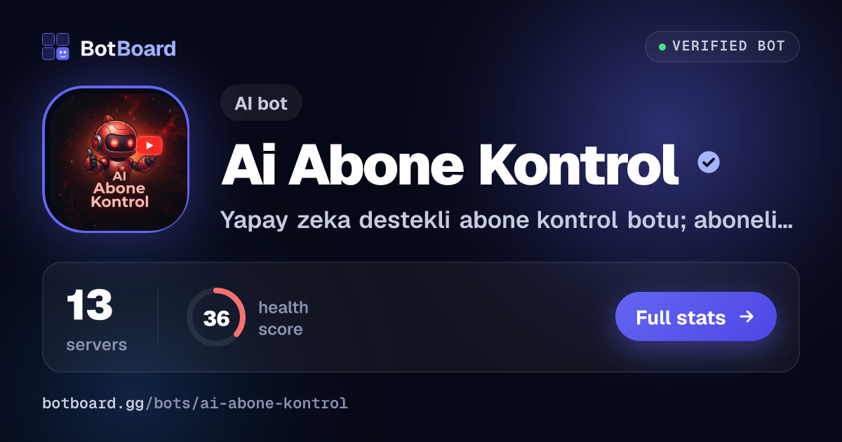 Share card for Ai Abone Kontrol