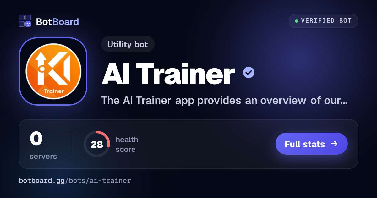 Share card for AI Trainer