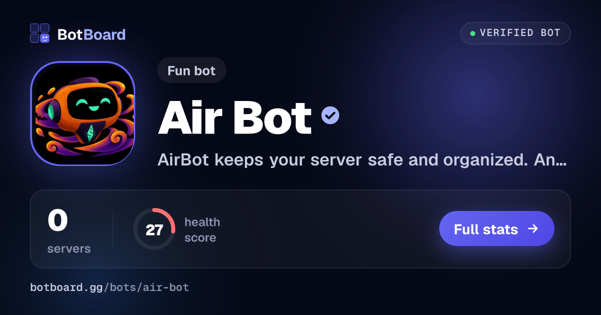 Share card for Air Bot