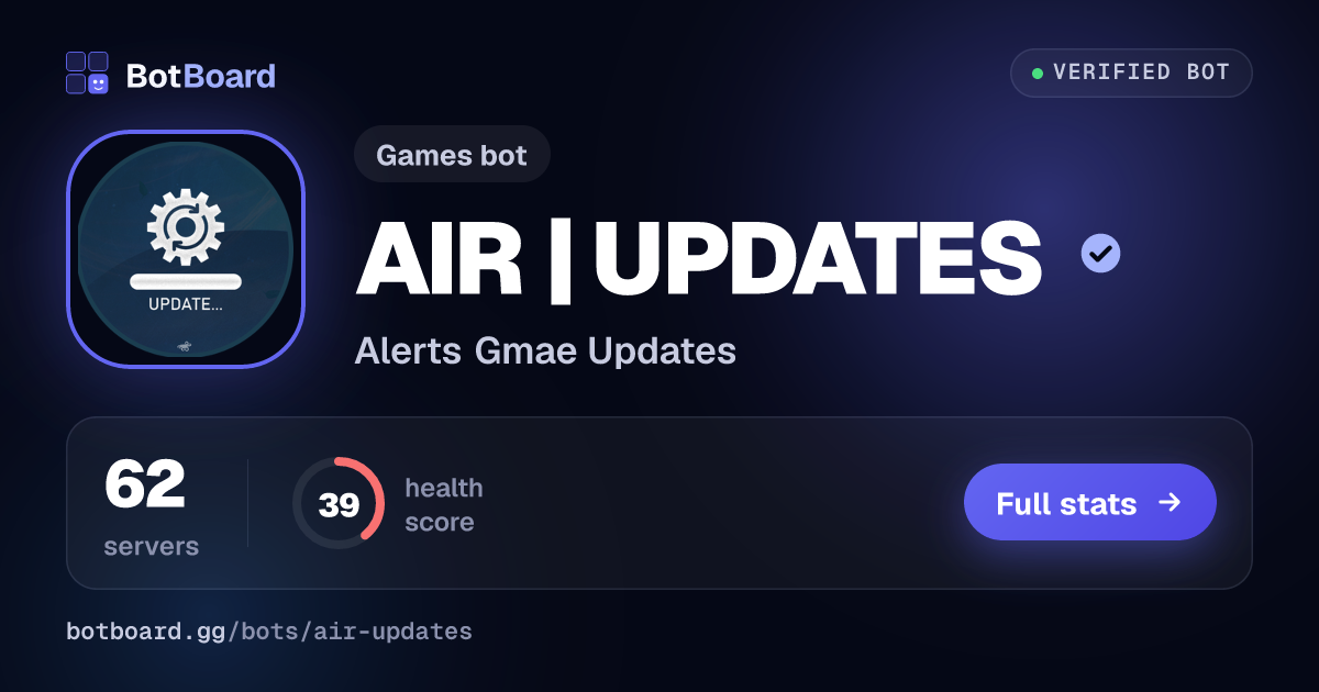 Share card for AIR | UPDATES