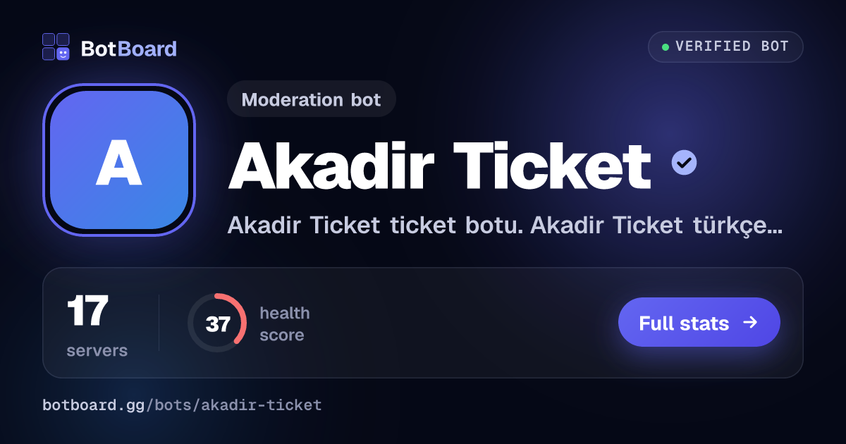 Share card for Akadir Ticket