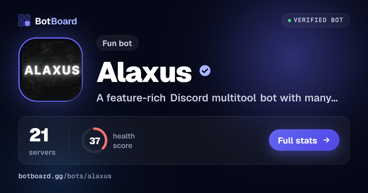 Share card for Alaxus