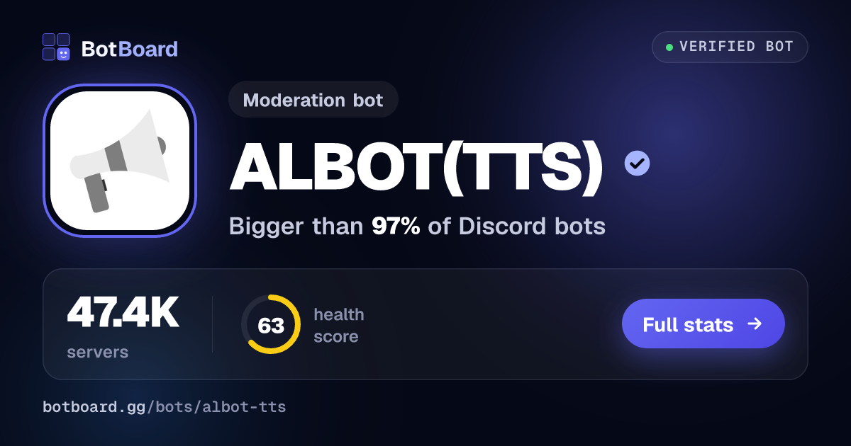 Share card for ALBOT(TTS)