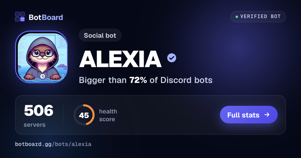 Share card for ALEXIA