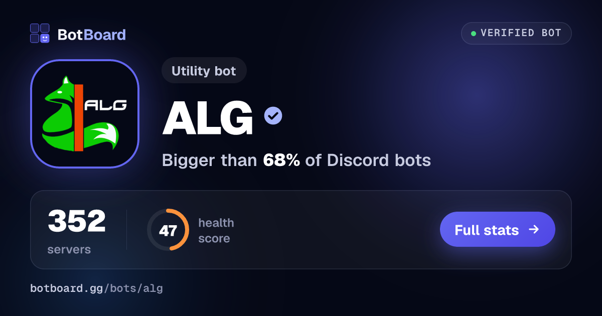 Share card for ALG