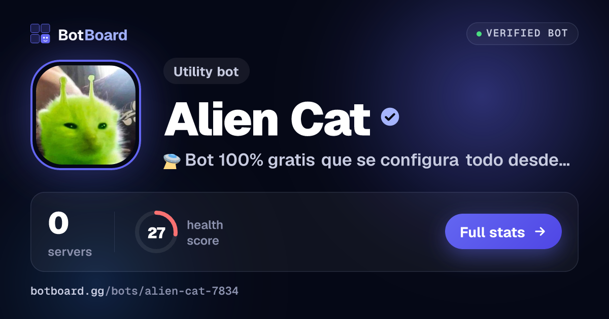Share card for Alien Cat