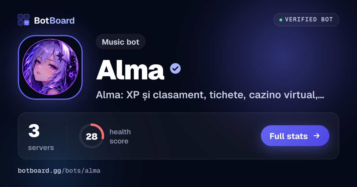 Share card for Alma