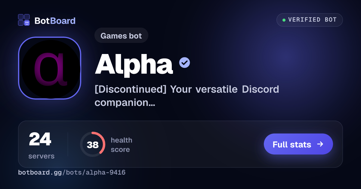 Share card for Alpha