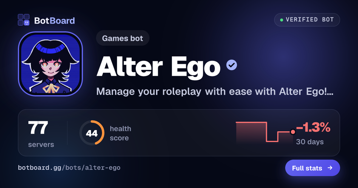 Share card for Alter Ego