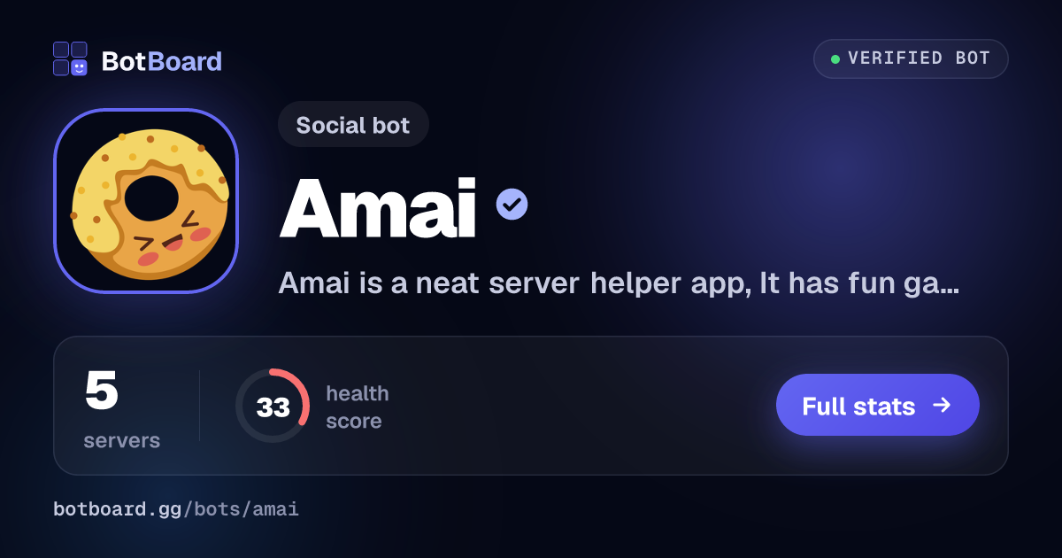 Share card for Amai
