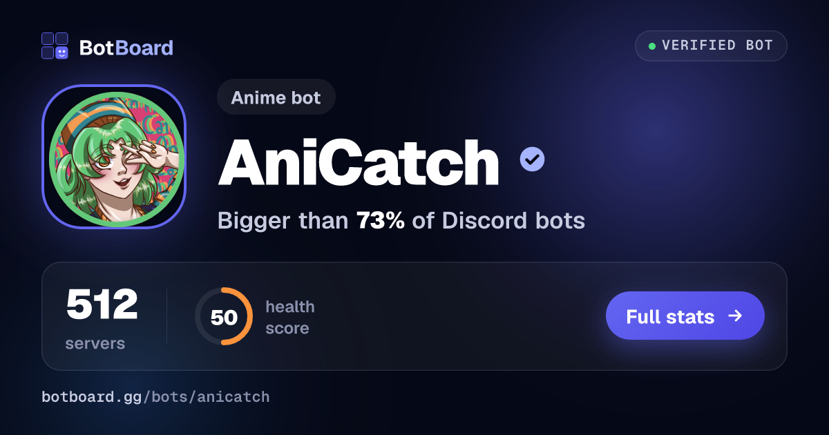 Share card for AniCatch