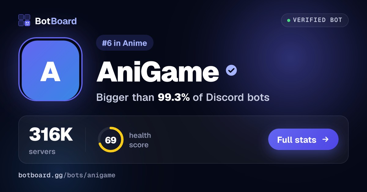 Share card for AniGame