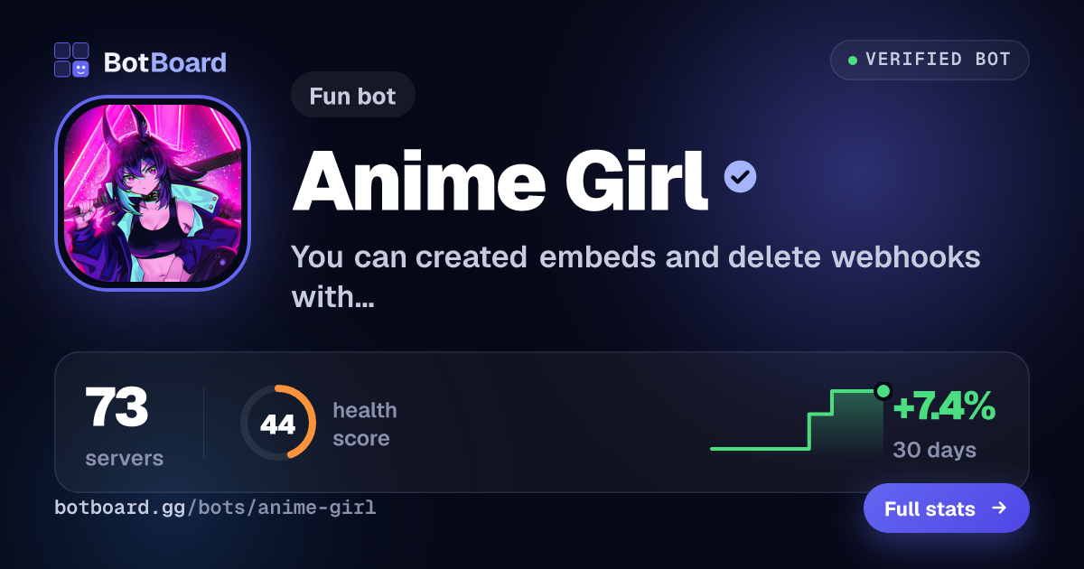 Share card for Anime Girl