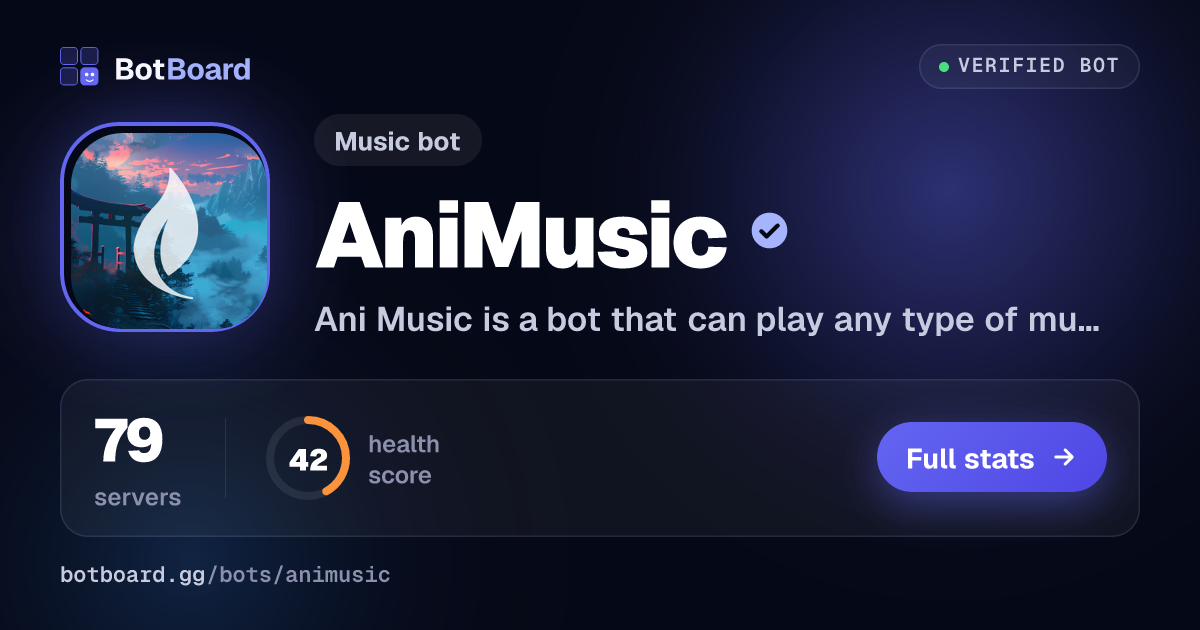 Share card for AniMusic
