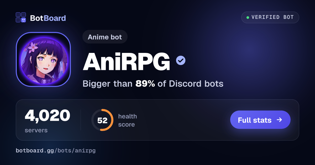 Share card for AniRPG