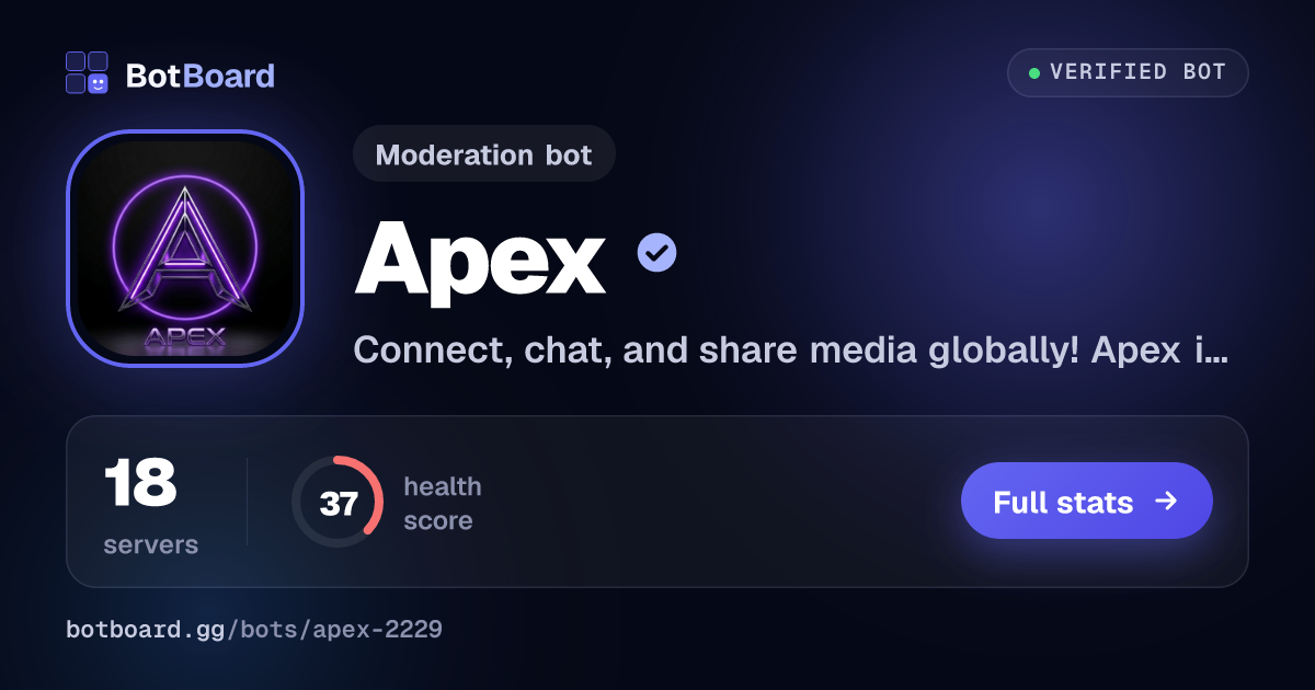 Share card for Apex