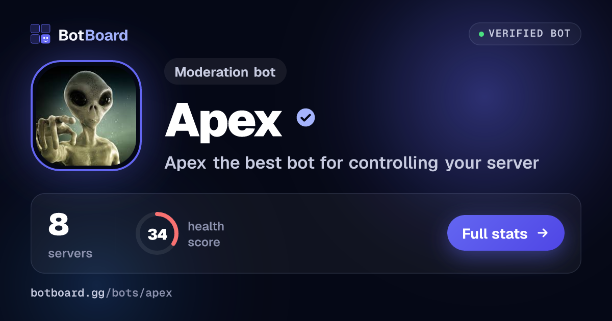 Share card for Apex