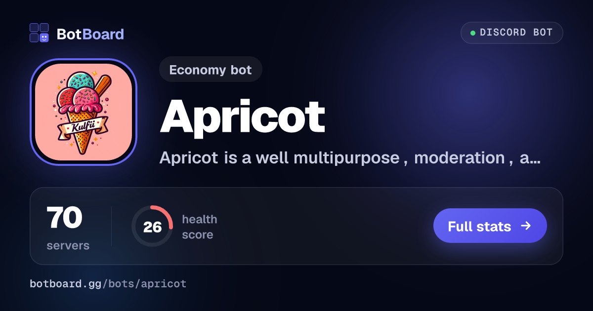 Share card for Apricot