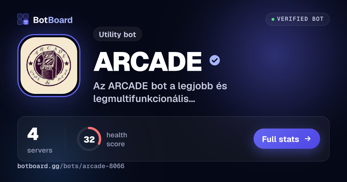 Share card for ARCADE