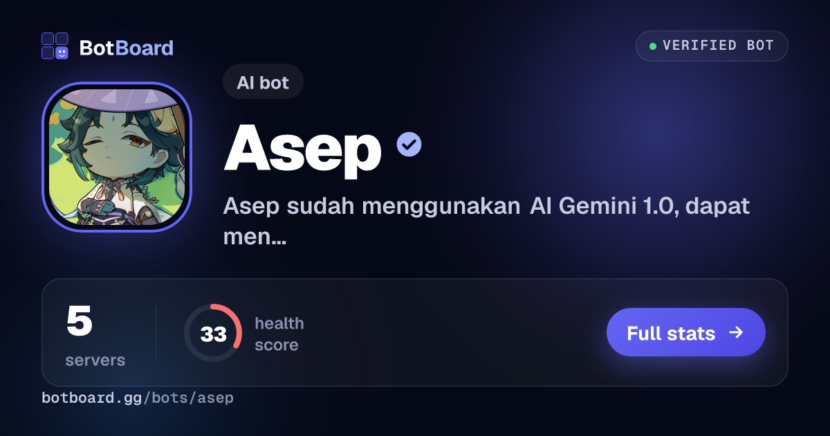 Share card for Asep
