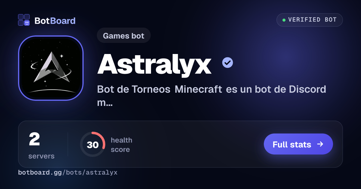 Share card for Astralyx