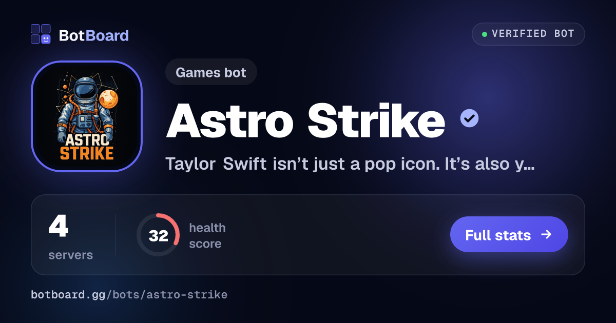 Share card for Astro Strike