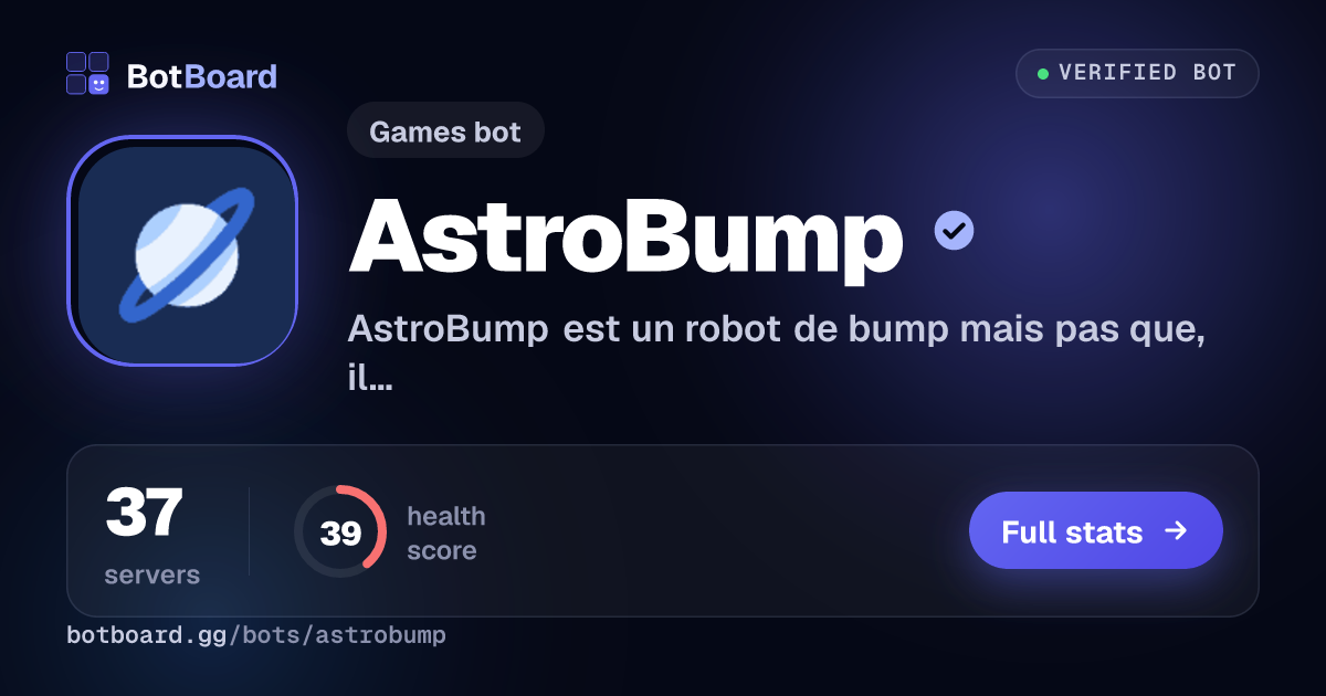 Share card for AstroBump