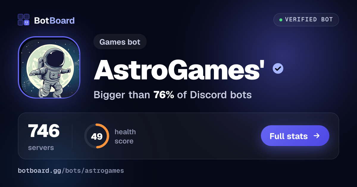 Share card for AstroGames' 🎮