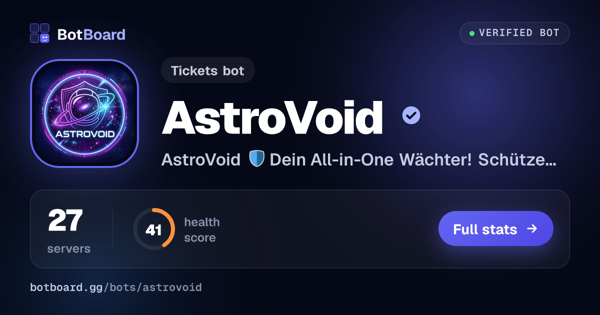 Share card for AstroVoid