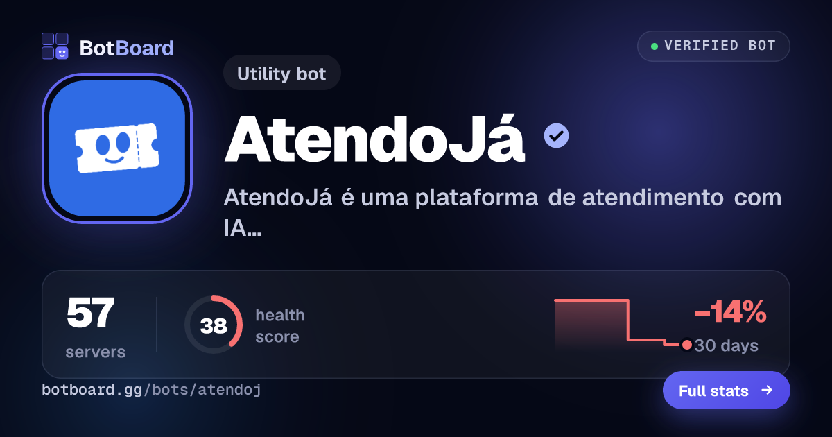 Share card for AtendoJá