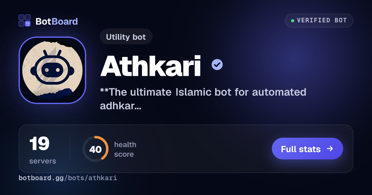 Share card for Athkari