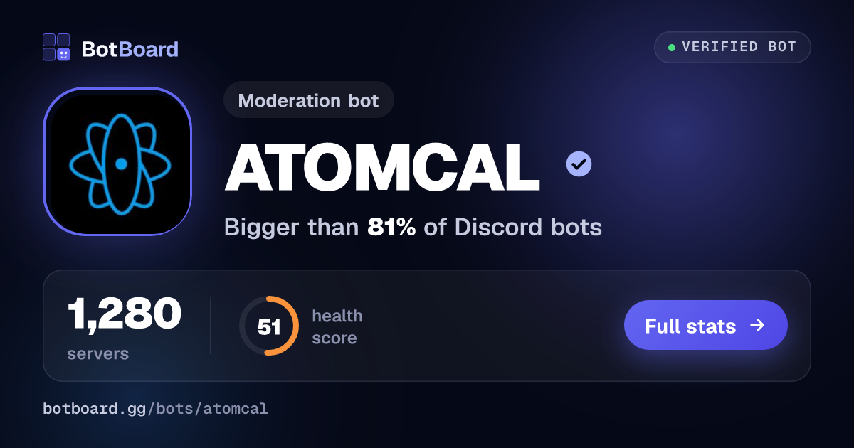 Share card for ATOMCAL