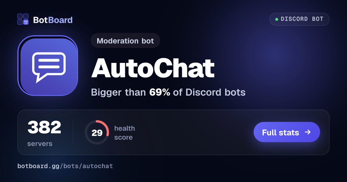 Share card for AutoChat