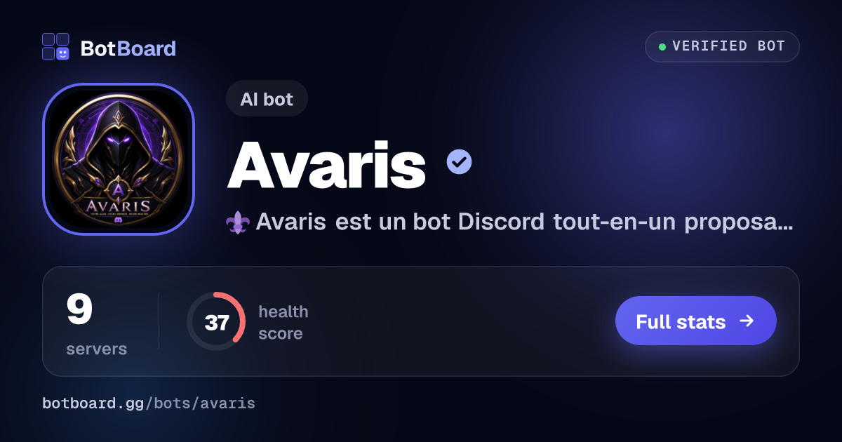 Share card for Avaris